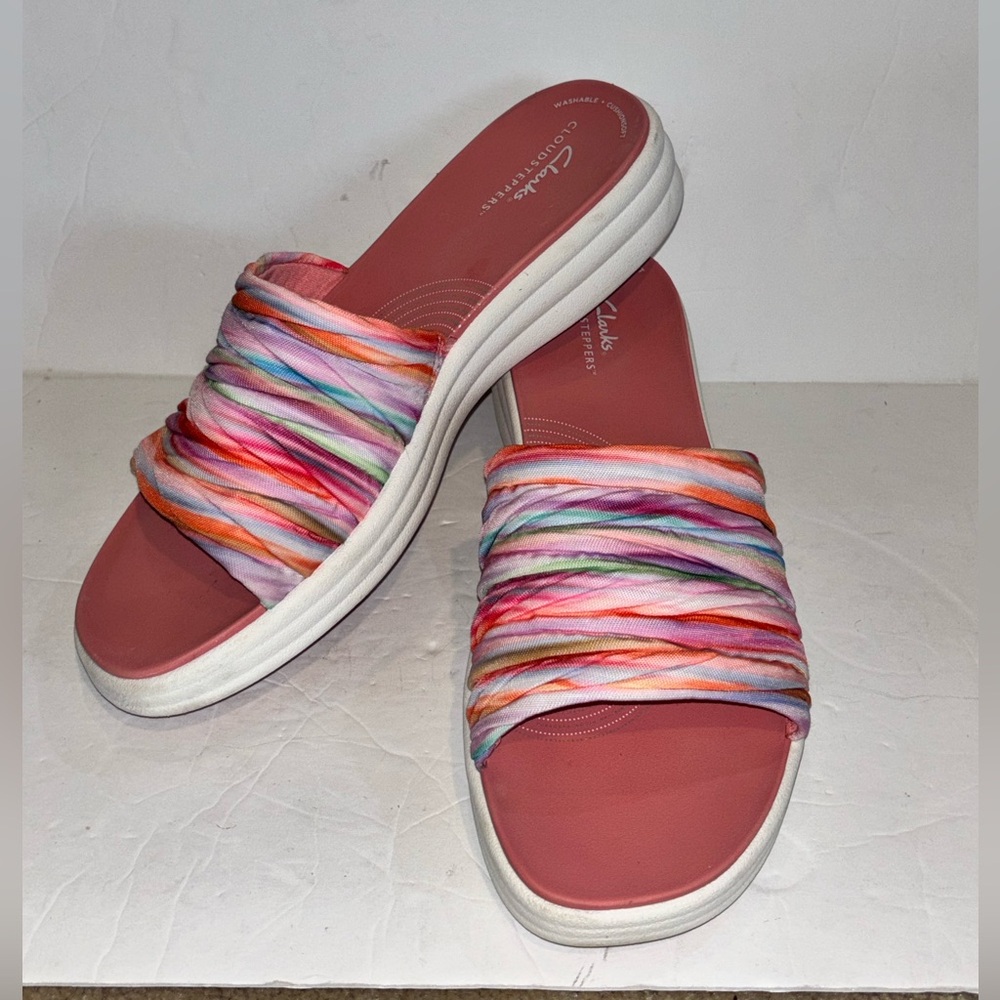 Clarks Cloud Steppers Sandals Platforms Size 11